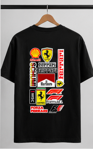 Vintage Ferrari Formula 1 Racing Logo Unisex Classic Crew T-Shirt