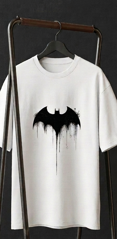 Shadow Bat Graphic Unisex Oversized Standard T-Shirt