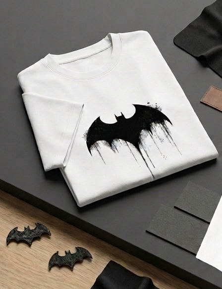 Shadow Bat Graphic Unisex Oversized Standard T-Shirt