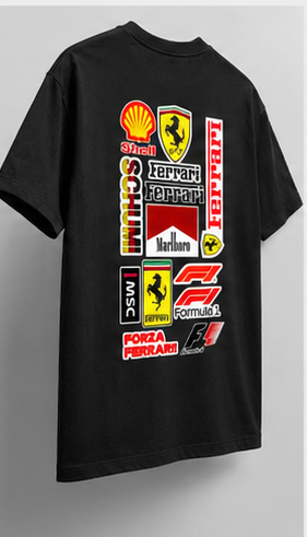 Vintage Ferrari Formula 1 Racing Logo Unisex Classic Crew T-Shirt